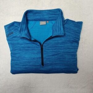 PING‎ Sensorwarm Pullover Mens Medium Blue Quarter Zip Thermal Golf Performance